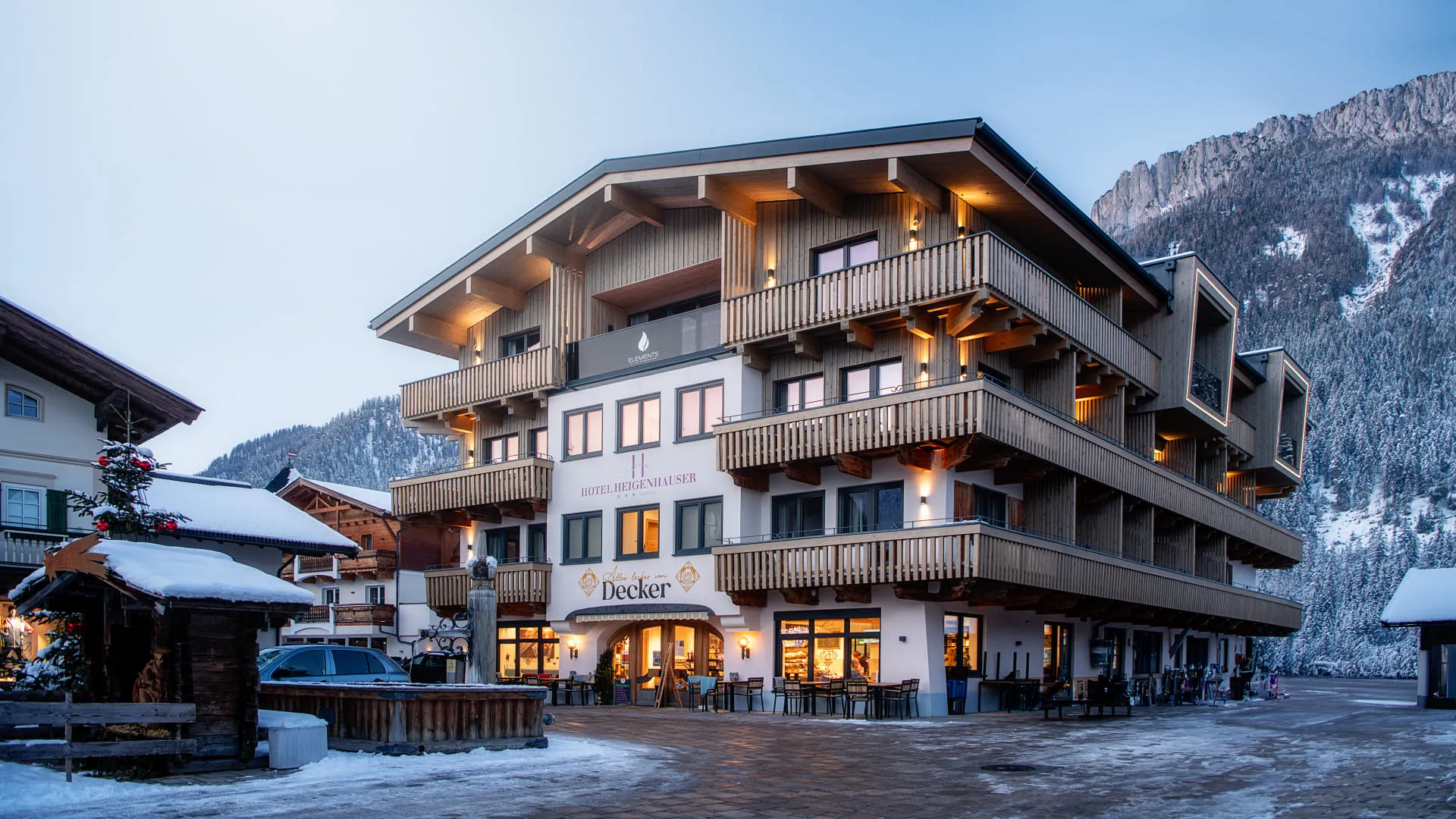 Außenaufnahme Hotel Heigenhauser in Waidring